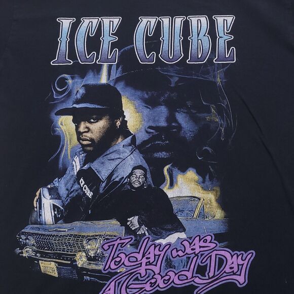 Ice Cube Short Sleeve Casual Graphic T-Shirt Adult Mens Size Medium M Mens Black - Picture 4 of 8